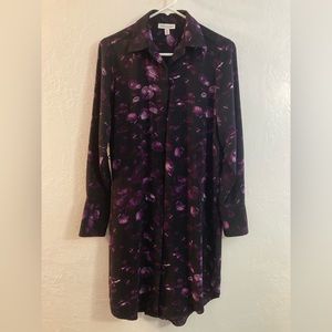 Women’s Prologue Floral Button-down Dress, Size XS